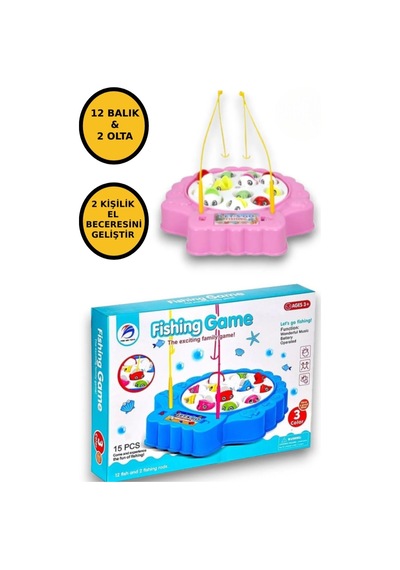 Pilli Balık Tutma Oyunu Pembe