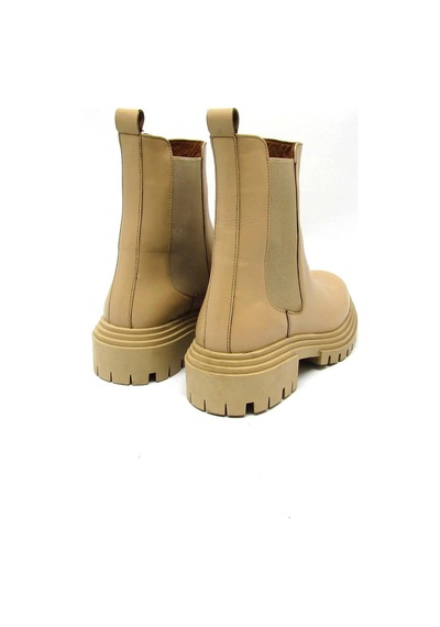 Castle Black Cb-9234-1 Kadın Deri Bot Bej
