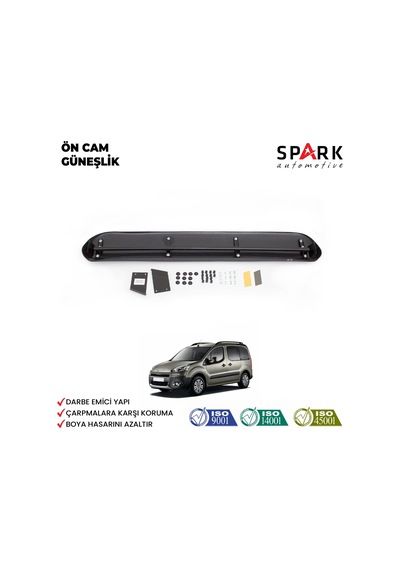 Peugeot Partner Tepee 2009-2015 Yıl Aralığı Uyumlu Ön Cam Güneşlik