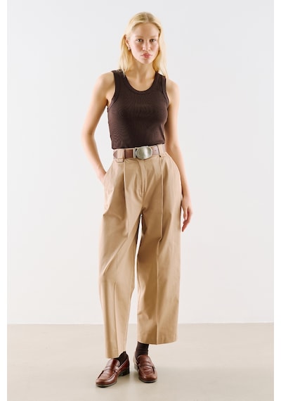 Manuka Gabardin Straıght Pileli Pantolon Camel Aw26pnt00004-05