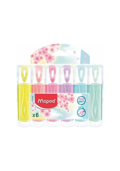 Maped Pastel 6 Renk Fosforlu Kalem