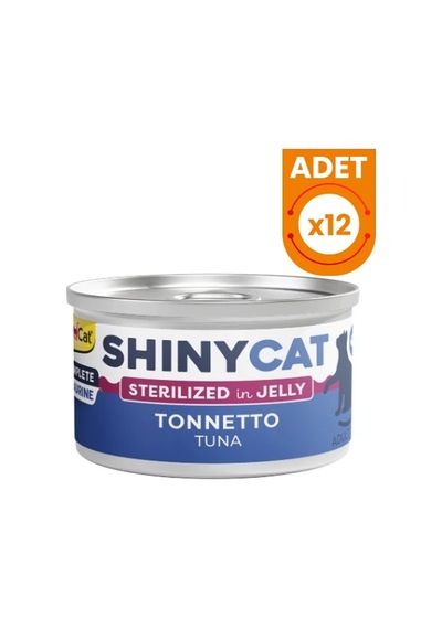 Gimcat Shinycat Jöle İçinde Ton Balıklı Kısırlaştırılmış Konserve Kedi Maması 12 Adet 70 Gr