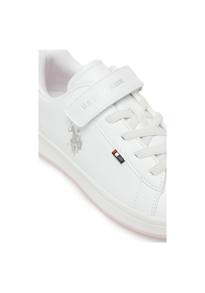 U.s. Polo Assn. Enıya Jr 5fx Beyaz Kız Çocuk Sneaker Beyaz-Pudra
