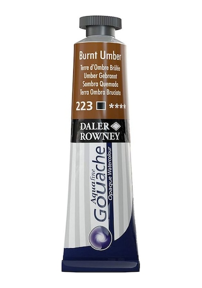 Daler Rowney Aquafine Opak Guaj Boya 15Ml 223 Burnt Umber