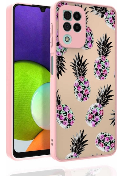Samsung Galaxy Uyumlu A22 4G Kılıf Desenli Parlak Nora Kapak