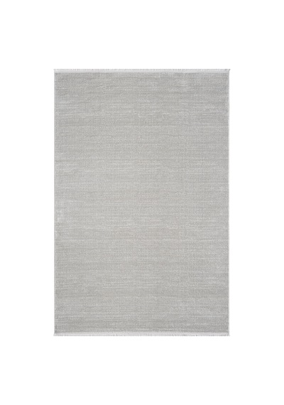 Mariesse Home Bambu Dokulu Modern Sık Dokuma Koridor Kesme Yolluk Dokuma Makine Halısı Gri