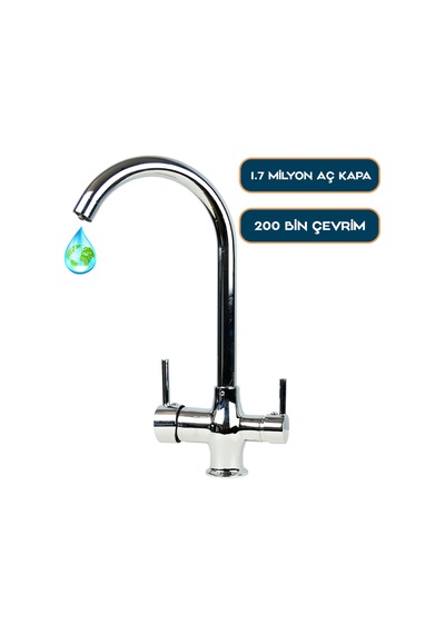 Aquames Su Arıtma için Aquames 3 Yollu Musluk
