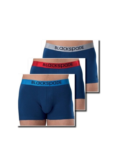Blackspade 9470 Erkek Modern Basic 3 Lü Mavi-305 Boxer