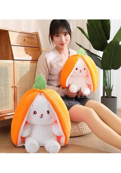 Havuç Tavşan Çantalı 80 Cm Renkli