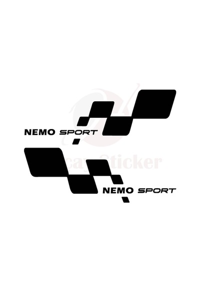 Citroen Nemo İçin Uyumlu Aksesuar Kapı Altı Oto Sticker Set Siyah Sağ-sol 40 15 Cm