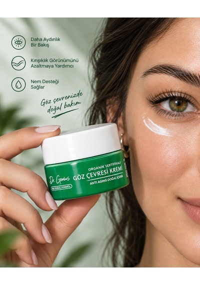 Dr. Genius Organik Göz Çevresi Bakım Kremi - 15 Ml - Anti-aging Etkili Doğal İçerik Doğal Ve Organik Sertifikalıdır