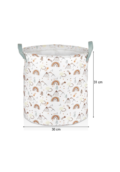 Serstil Rainbow Serisi Silindir Büyük Boy Sepet - 30 X 31 Cm Gökkuşağı