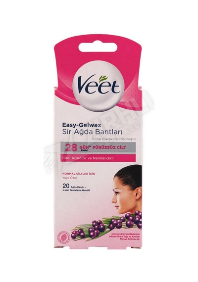 3 Adet Veet Sir Ağda Bandı Hassas Ciltler İçin 20 Li