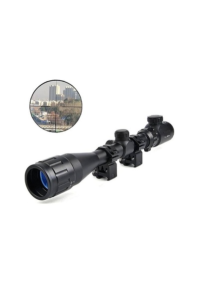 412x40 Aoeg Dürbünü Mil Dot Kırmızı Yeşil Lens Koruyucu Evimdeyokyok