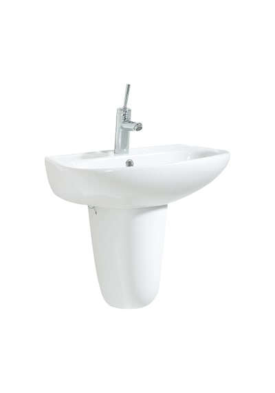 Creavit Sd055 Sedef Yarım Ayak Lavabo 45 x 55 CM Beyaz