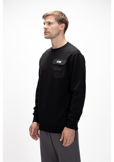 Bad Bear Rise Si Yah Crewneck Erkek Sweatshirt Siyah