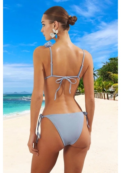 Ersefa Tasarım Bikini Takımı Uv Korumalı Yaz Koleksiyonu Yüksek Konfor S Mavi