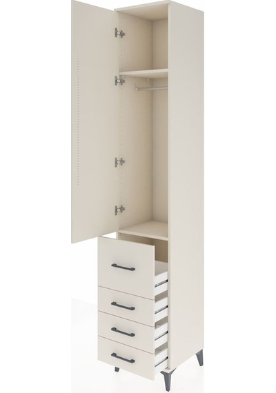 Hyperion Dolap 2 Raflı 4 Çekmeceli Tek Askılı 44x44x243 Aytaşı-aytaşı Aytası