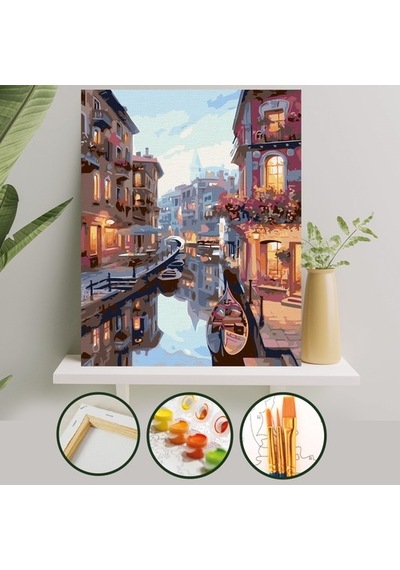 Sayılarla Boyama Tuval Seti 40X50 Cm - Kayık