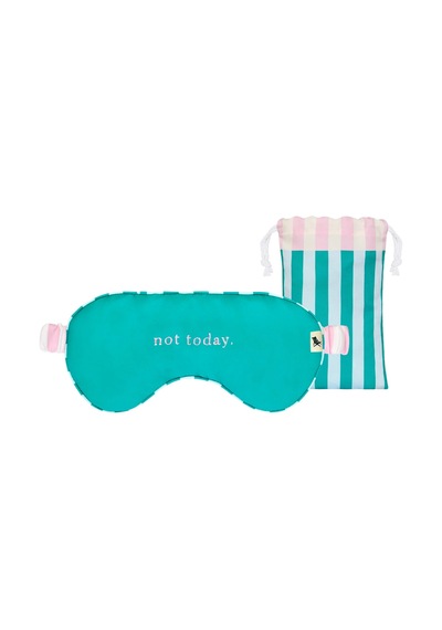 Dock And Bay Uyku Göz Bandı Design Not Today Turkuaz