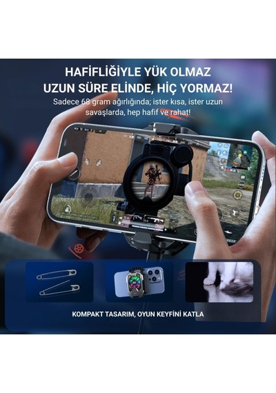 6000 Rpm Turbo Fan Rgb Işıklı Ultra Hafif Telefon Soğutucu Radyatör Tüm Telefonlara Uyumlu