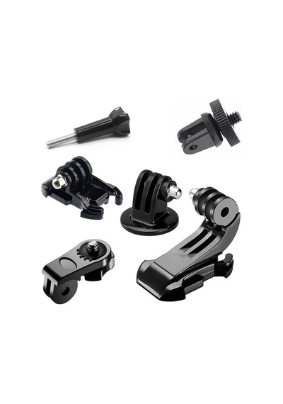 Gplus Gp6035vjha 6 Parça Aksiyon Kamera Aksesuarlarıyla Uyumlu Dönüştürücü Çevirici Adaptör Paketi Adapter Set Siyah