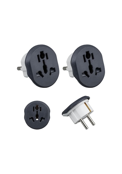 2 Adet Evrensel Uluslararası Priz Fiş Adaptör Çevirici 16a 250v Seyahat Fişi Dönüştürücü Adaptörü, 200'den Fazla Ülkede Abd/avustralya/uk, Ce Sertifikalı Çok Renkli