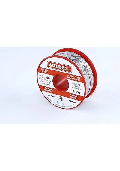 Soldex Lehim Teli 1.6mm 200 Gr Sn60 - Pb40 60/40 601602