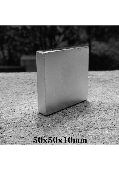 Çok Güçlü Büyük Neodyum Mıknatıs 50mm X 50mm X 10mm