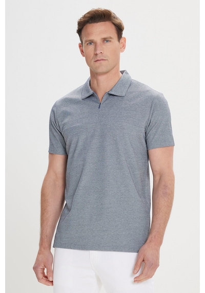 AC&Co / Altınyıldız Classics Erkek Lacı Slim Fit Dar Kesim Pamuklu Polo Yaka Tişört Lacı