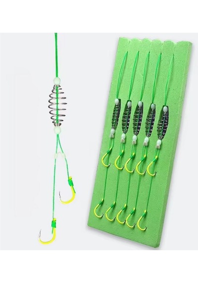 5 Li Paket Yaylı Avcı Hazır Sazan Takımı- Fosforlu Genel