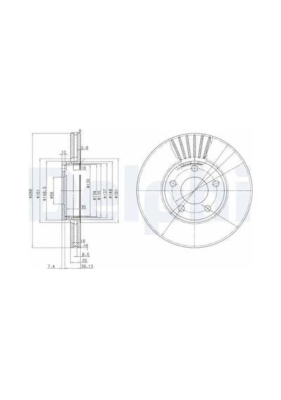 Audi A4 B5 Fren Diski On 1995-2001 Delphı Bg2745 2adettir