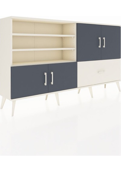 Arges Konsol 5 Raflı Tek Çekmeceli 4 Kapaklı 176x30x99 Aytaşı-ant Aytaşı-antrasit/aytaşı Arges Konsol 5 Raflı Tek Çekmeceli 4 Kapaklı 176x30x99 Aytaşı-ant Aytaşı-antrasit/aytaşı