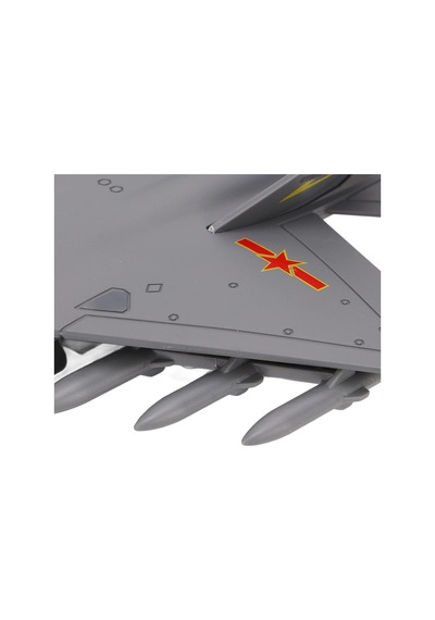 J-31 Gyrfalcon Işıklı Sesli Metal Savaş Uçağı - Geriye Çek Bırak Model Oyuncak Uçak 22 Cm