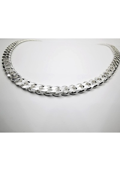 Omar Silver Erkek Gurmet 6,4 Mm Gümüş Kolye Zincir