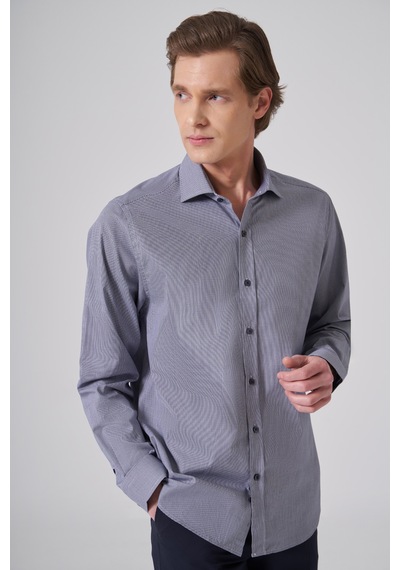 Morven Erkek Lacivert Pamuk Trend Dynamic Fit İtalyan Yaka Gömlek 26mc004042200 Lacivert