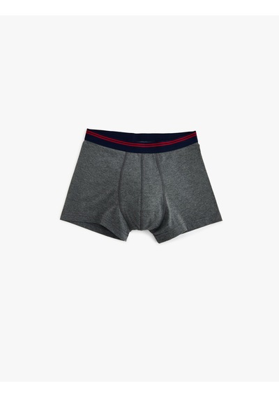 Koton 3'lü Boxer Seti Baskılı Pamuklu Mavi Melange 5wlm90019mk Mavi Melanj