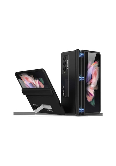Galaxy Z Fold 3 Kılıf Zore M-Magnet Kılıf Siyah