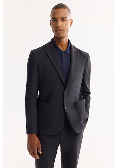 Avva Erkek Lacivert Mono Yaka Bi-stretch Su İtici Kırışmaz Blazer Comfort Slim Fit Ceket A52y4009 Avva Erkek Lacivert Mono Yaka Bi-stretch Su İtici Kırışmaz Blazer Comfort Slim Fit Ceket A52y4009