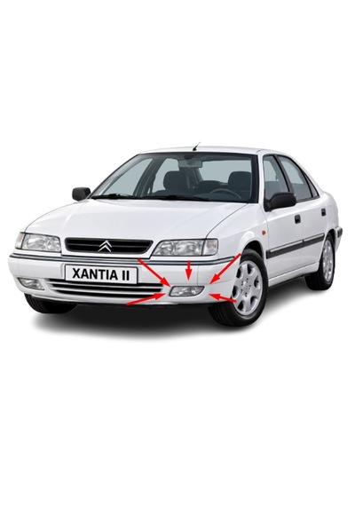 Cıtroen Xantıa Iı Makyajlı Kasa 1998-2002 Arası Depo Sağ Ve Sol Sis Farı Takım 6204s1 / 6205s1