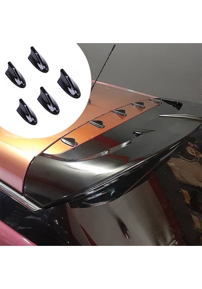 Shark Mini Balina Anten Tavan Spoiler Süsü Mini Anten Siyah