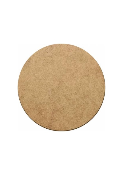 6 Adet 30 Cm Çap 3 Mm Ham Mdf Daire Levha Yuvarlak Supla