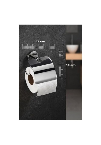 Delmeye Son Yapışkanlı Tuvalet Kağıtlığı Wc Kağıtlık Tutucu Krom Yk-703 Diğer