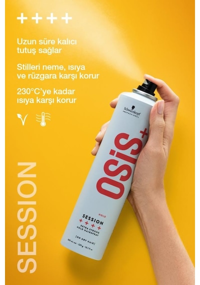 Osis Session Güçlü Tutucu Sprey 3 x 300 ML