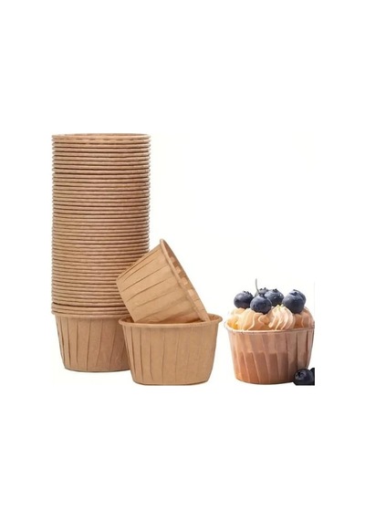 Cupcake/muffin /suffle Kek Kapsülü Kraft 50 Li Yeşil