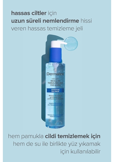 Dermalex Sensitive Balance Hassas Micellar Temizleme Jeli