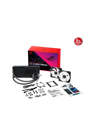 Asus ROG Strix LC II 280 ARGB Aura Sync Dual Adreslenebilir Fan Sıvı Soğutucu