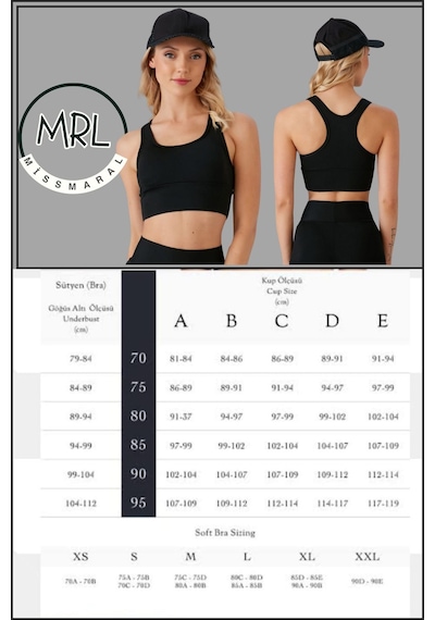 Missmaral Kadın Siyah Takım Alt - Üst Biker Şort Diz Üstü &crop Bra Ped Destekli Denizde Havuzda Sporda Siyah
