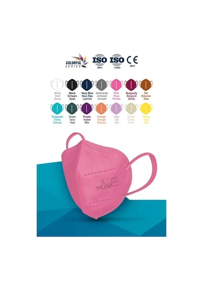 Musk Ffp2 Maske Pembe 10 Adet