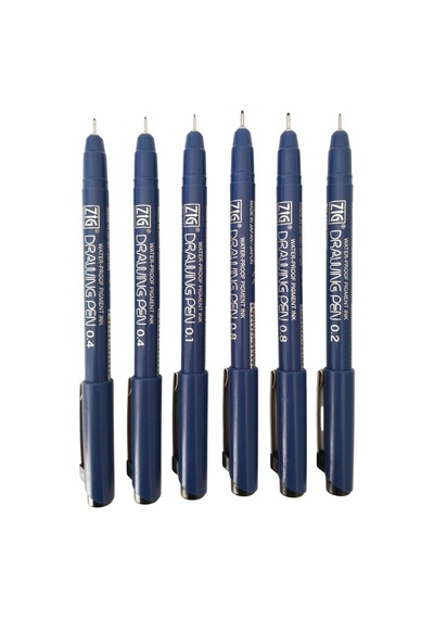Zig Drawing Pen Çizim Kalem Seti-set 6 Kalem